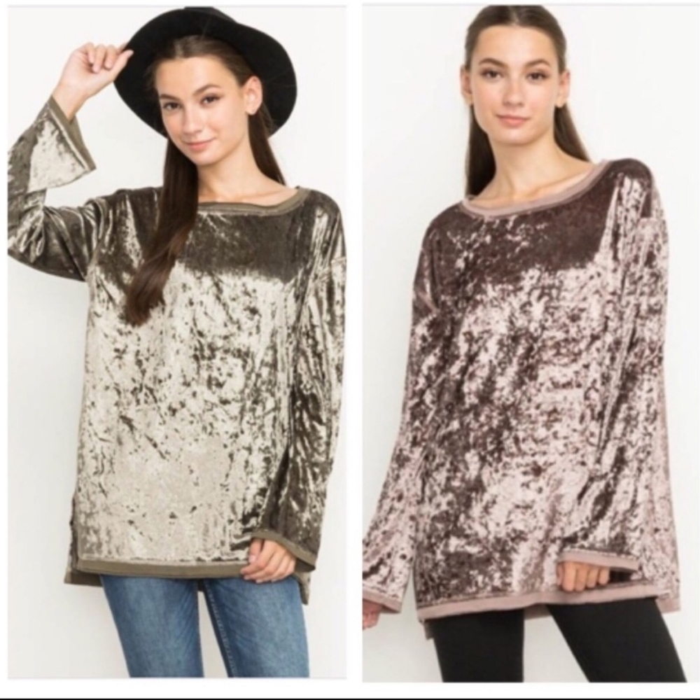 Velvet long sleeve, mocha